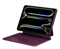 TYPECASE Etui Edge z klawiaturą do iPad Pro 11" 2024/2025 malinowy - 1522738 - zdjęcie 1